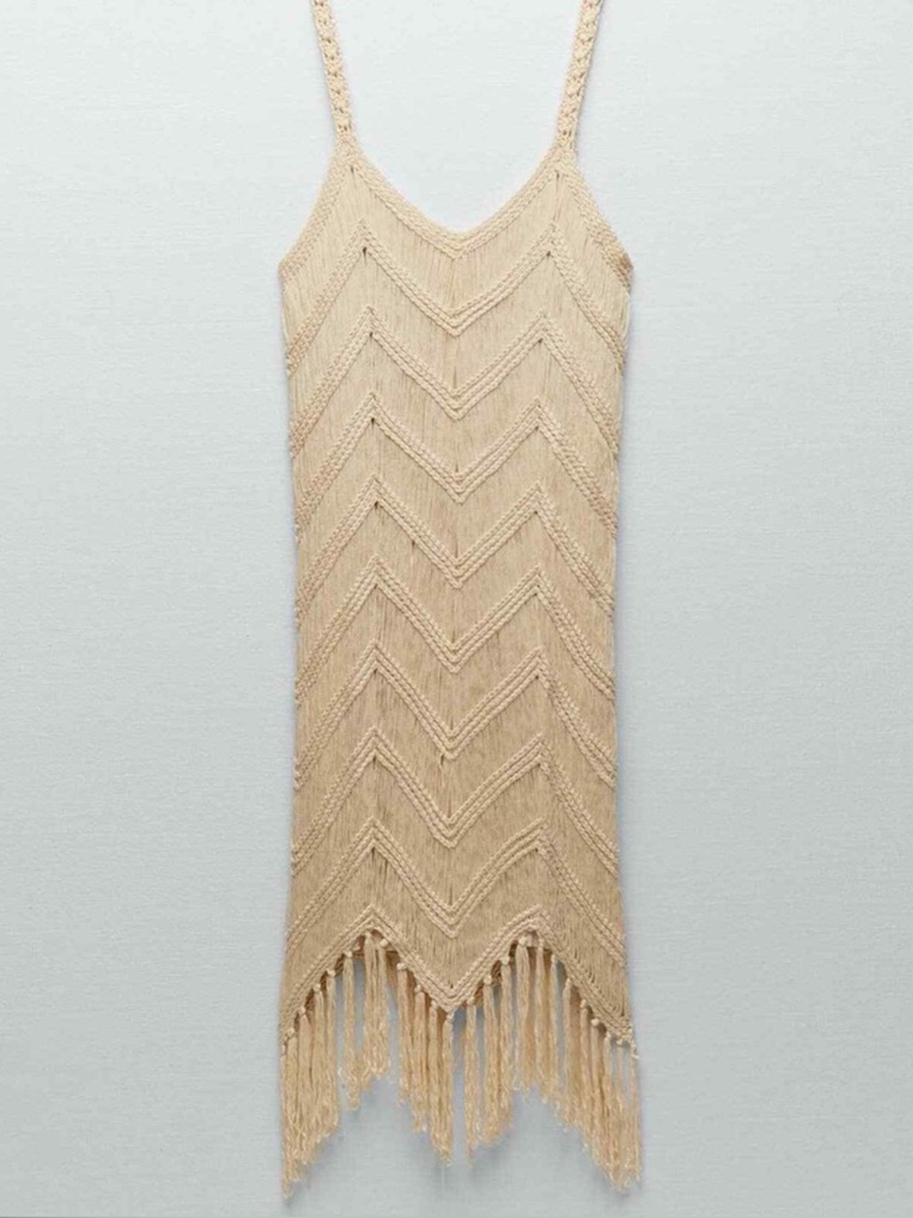 Zara fringed boho midi dress